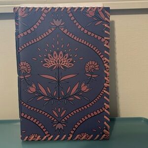 Purple lotus leather bound journal